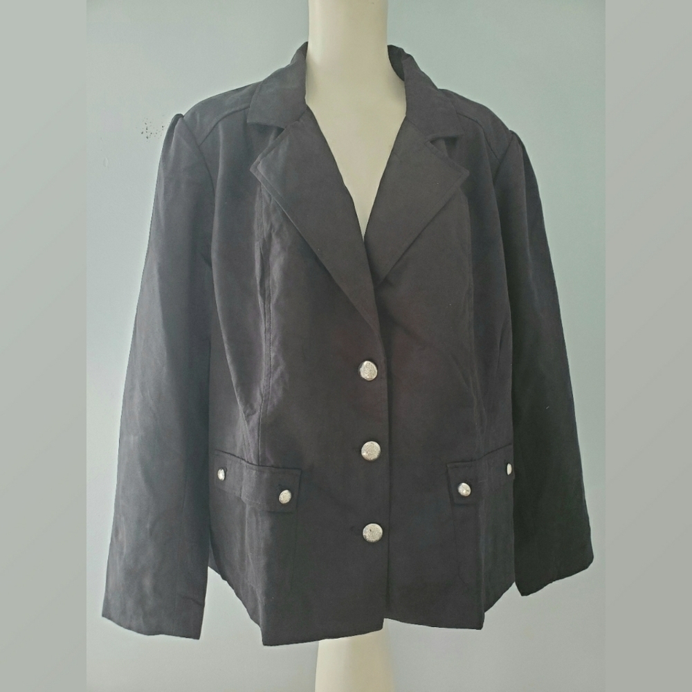 Hot in Hollywood Black Blazer NWT Boxy Classic Plus Size 2XL